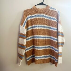 American‎ eagle striped oversized sweater